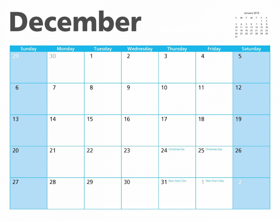 Holidays around the world in December