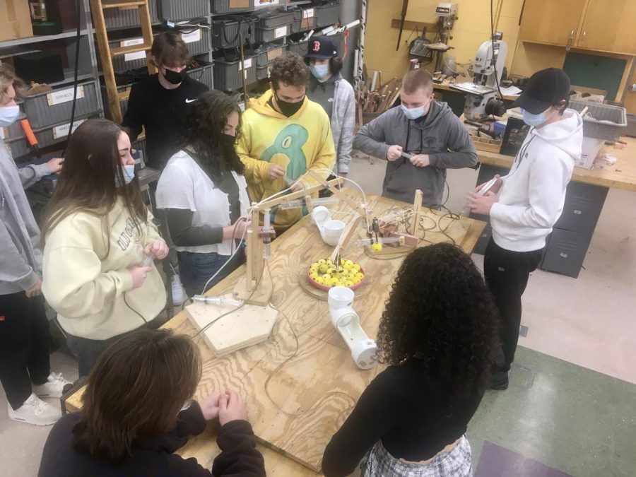 Tech-Ed class working on a project!