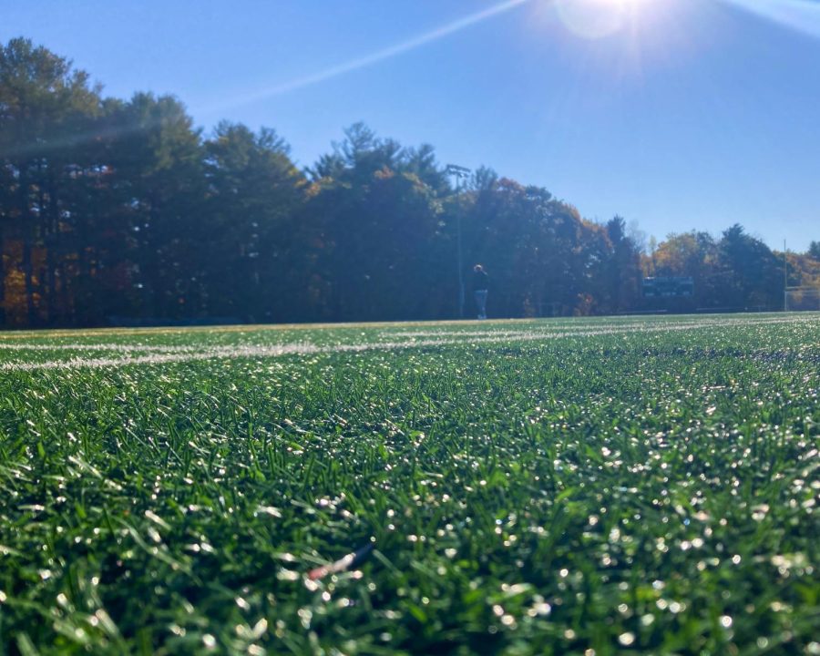 Alex Kelly took a photo on the turf in the back of Oakmont. 