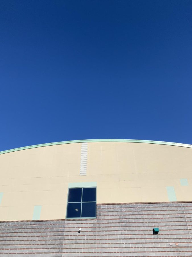 Noelan Wilson took a photograph of the gym roof. 