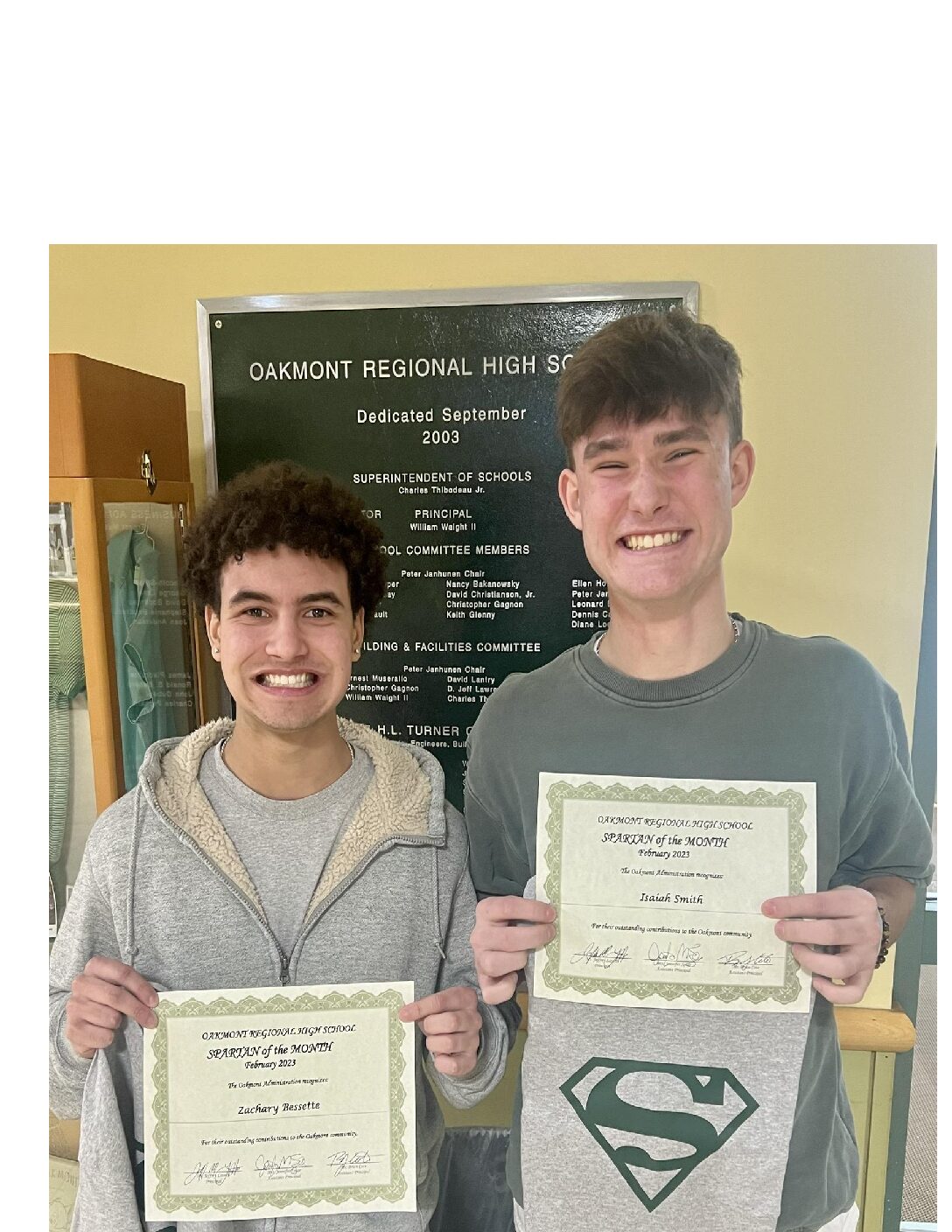 Spartans of the Month: Bessette and Smith