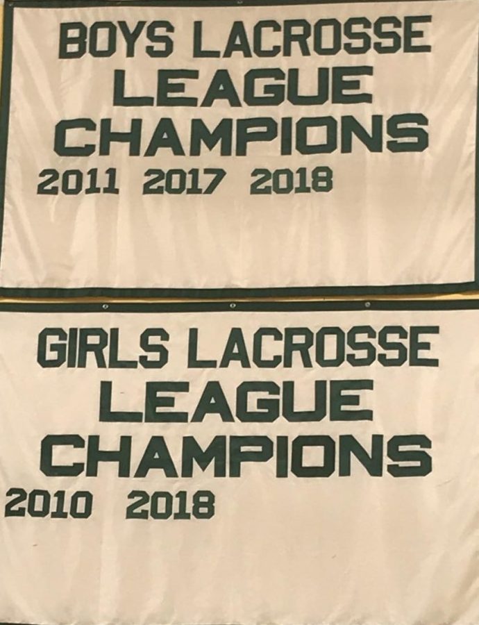 Nice to see recent Lacrosse banners added to the traditional championship collection at Oakmont