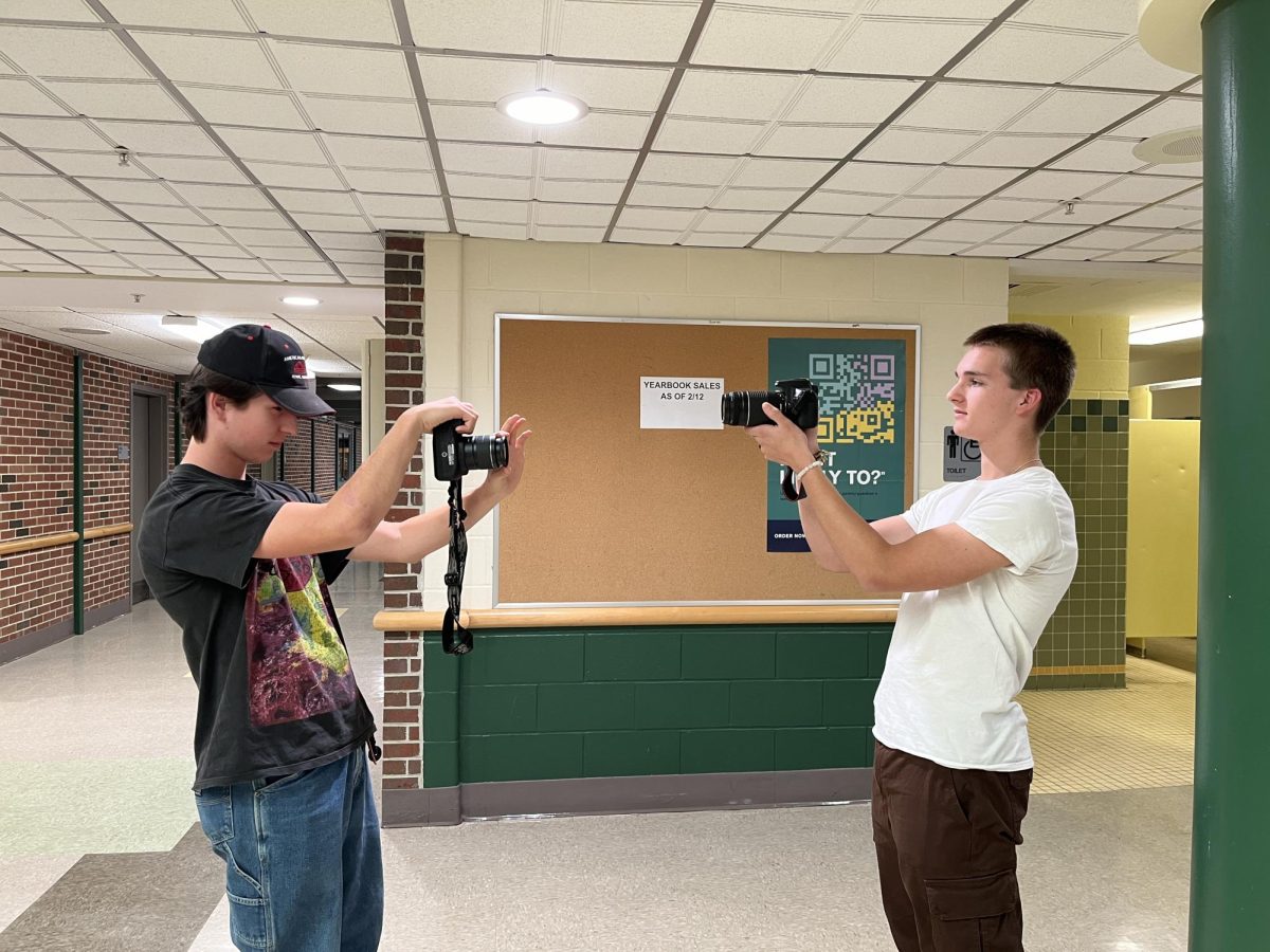 Mr.Jones communication technology class,Taking pictures for photography unit    