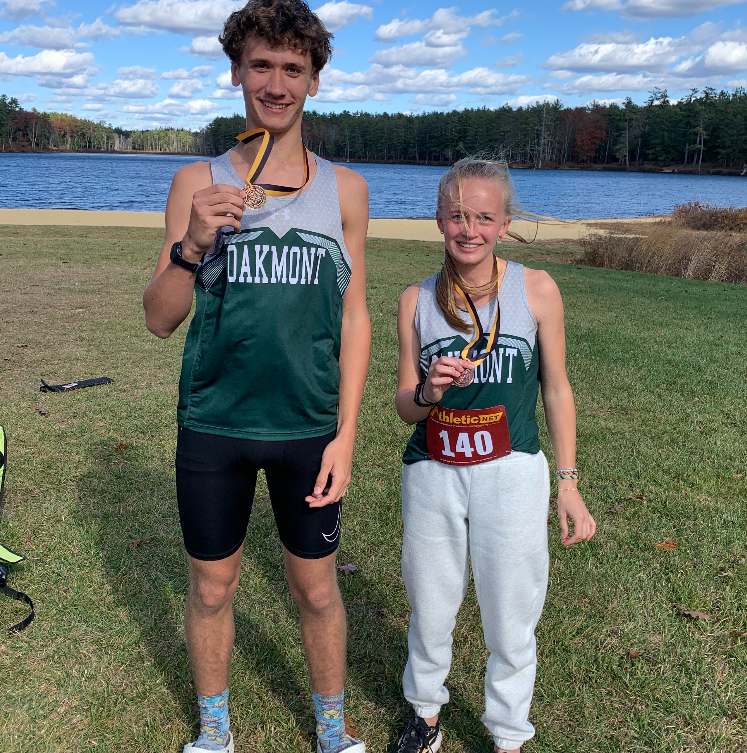 Jayden Brostrom and Ruby Heagy with their League All-Star medals