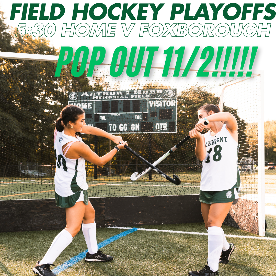 FIELD HOCKEY PLAYOFFS START SATURDAY!!