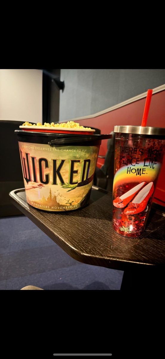 Wicked popcorn bucket and Wizard of Oz cup