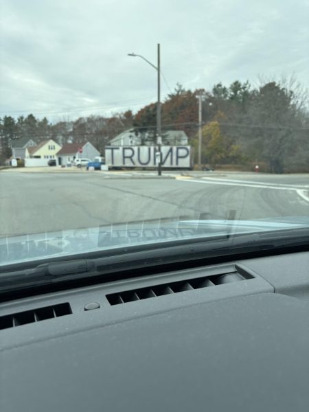 local house flexes trump sign for everyone to see 