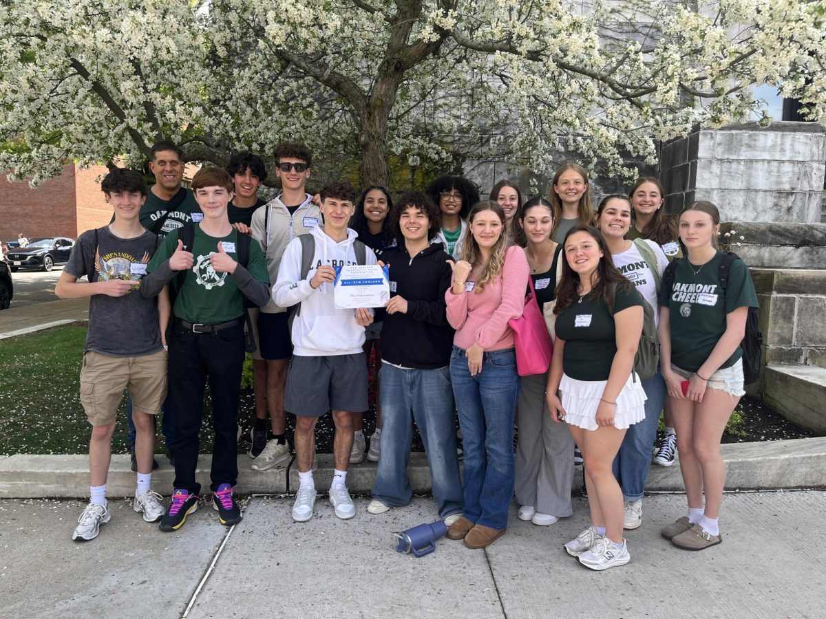 Oakmonitor Journalists attend NESPA Conference and Awarded All-New England 2nd Place