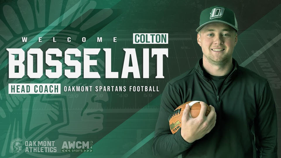 Oakmont Hires Football Coach: Oakmont Alum Colton Bosselait