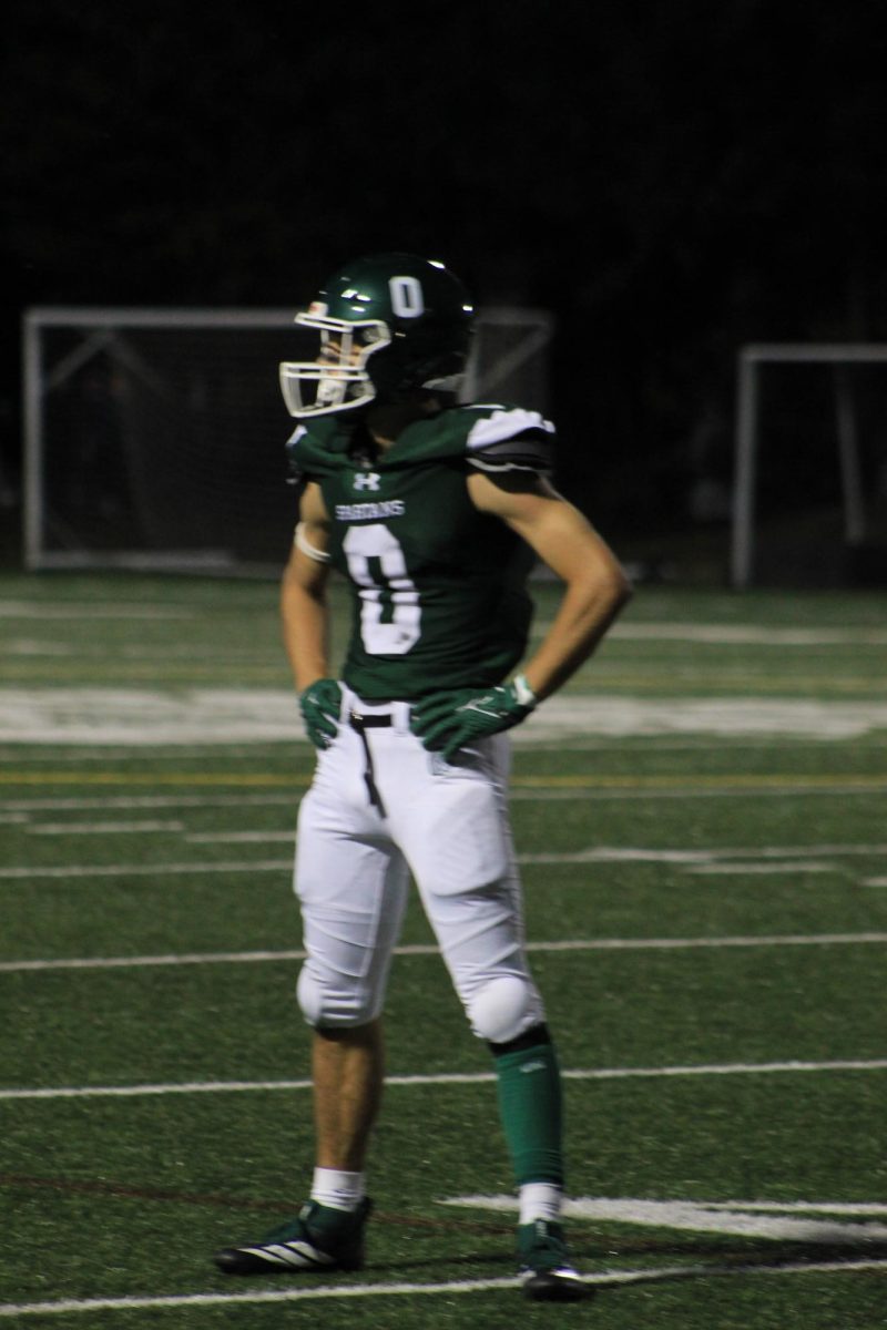 Spartan Silas Roy,  Preparing For the next play.
