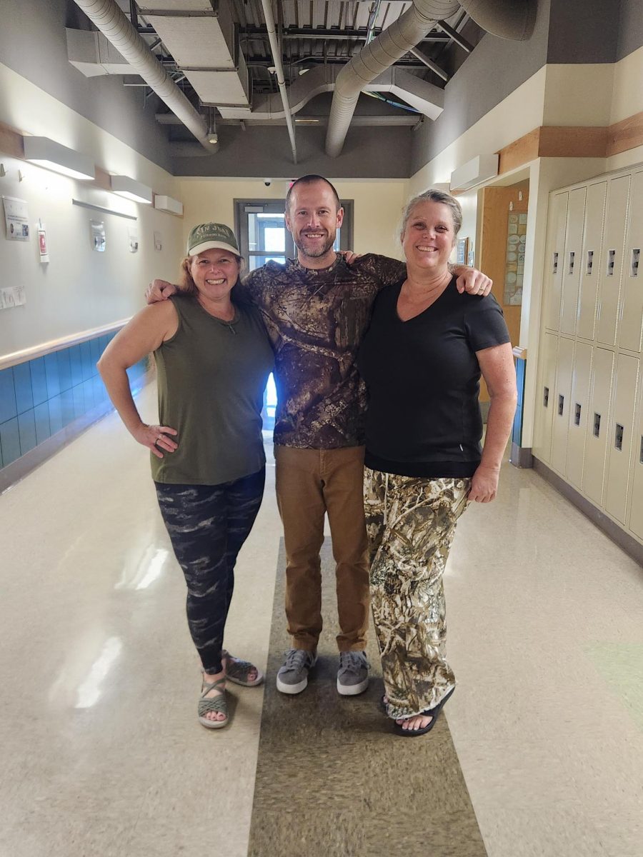 Oakmont teachers join in on Camo Day.