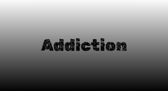 Bolded words of addiction, showing the dark toll it takes.