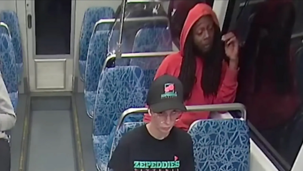 Moments Before Stabbing Caught On Film