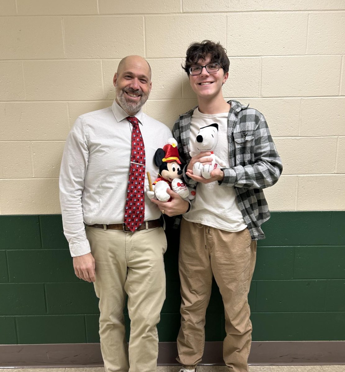 Mr. Demoura, Ryan and their friends on Stuffy Day!