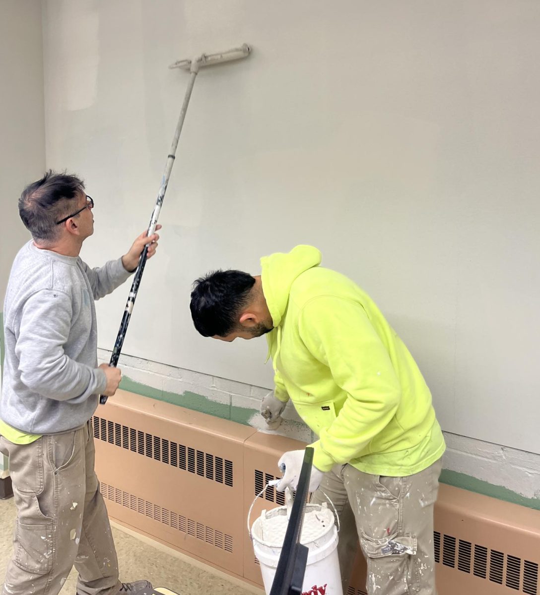 New paint jobs over February Break brighten Oakmont's classrooms.