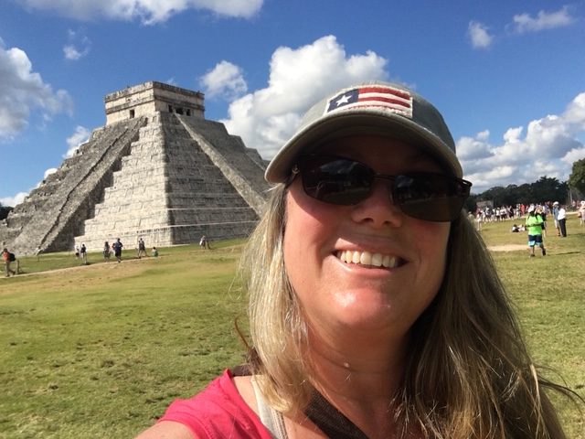 Brown getting a little traveling action! Here she is pictured in Mexico