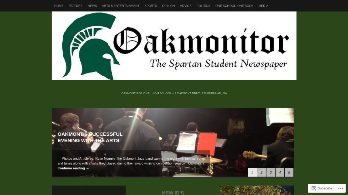 Back when Oakmonitor used WordPress for their website. Layout manger for it was Ryan Normile.
