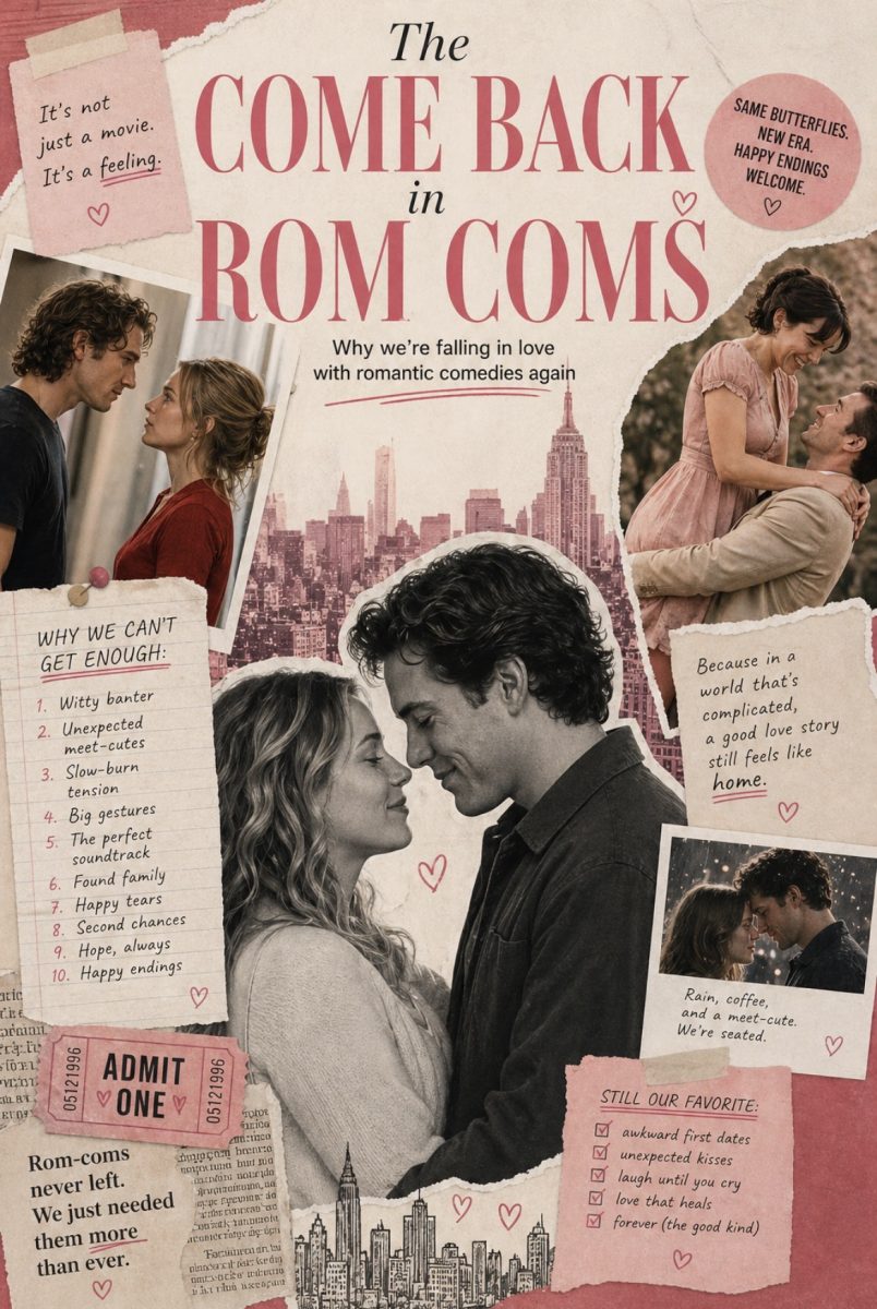 Scenes from famous rom-coms edited together in Canva by Jayde Fortier.