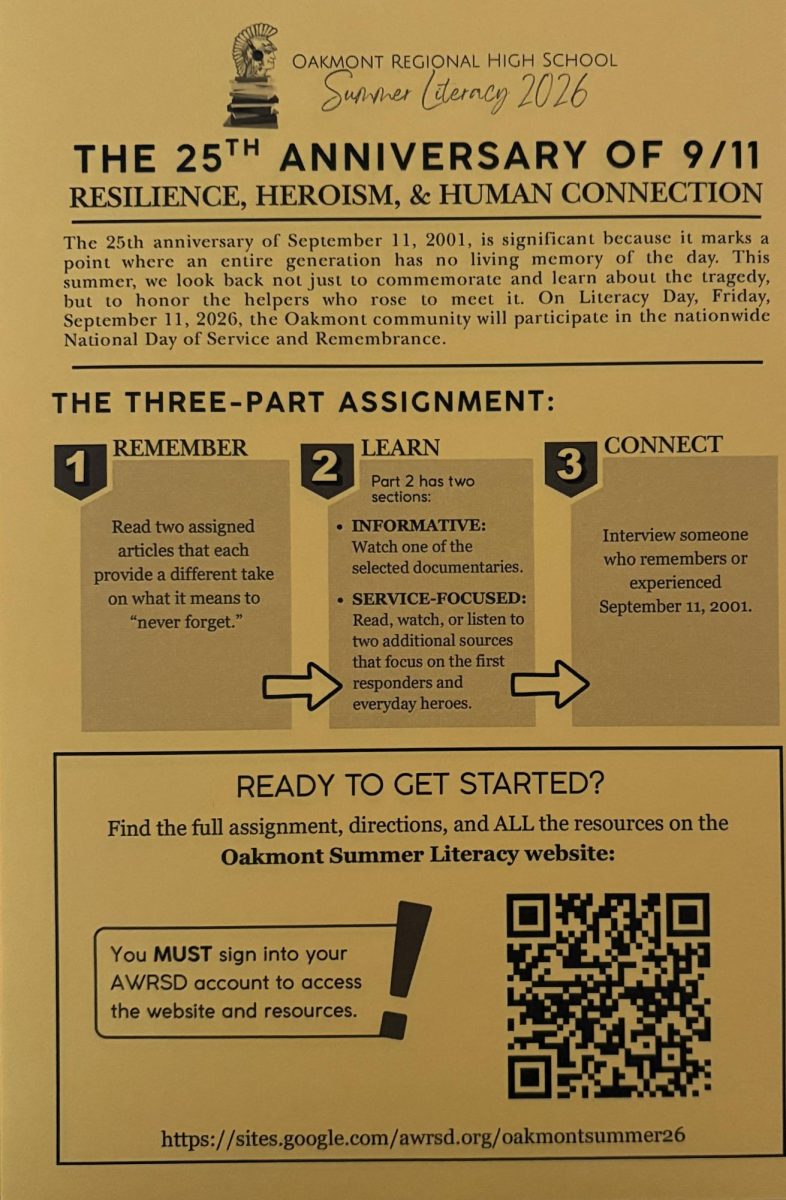 Oakmont summer literacy 2026 is honoring the 25th anniversary of 9/11 through learning and remembering human connection.